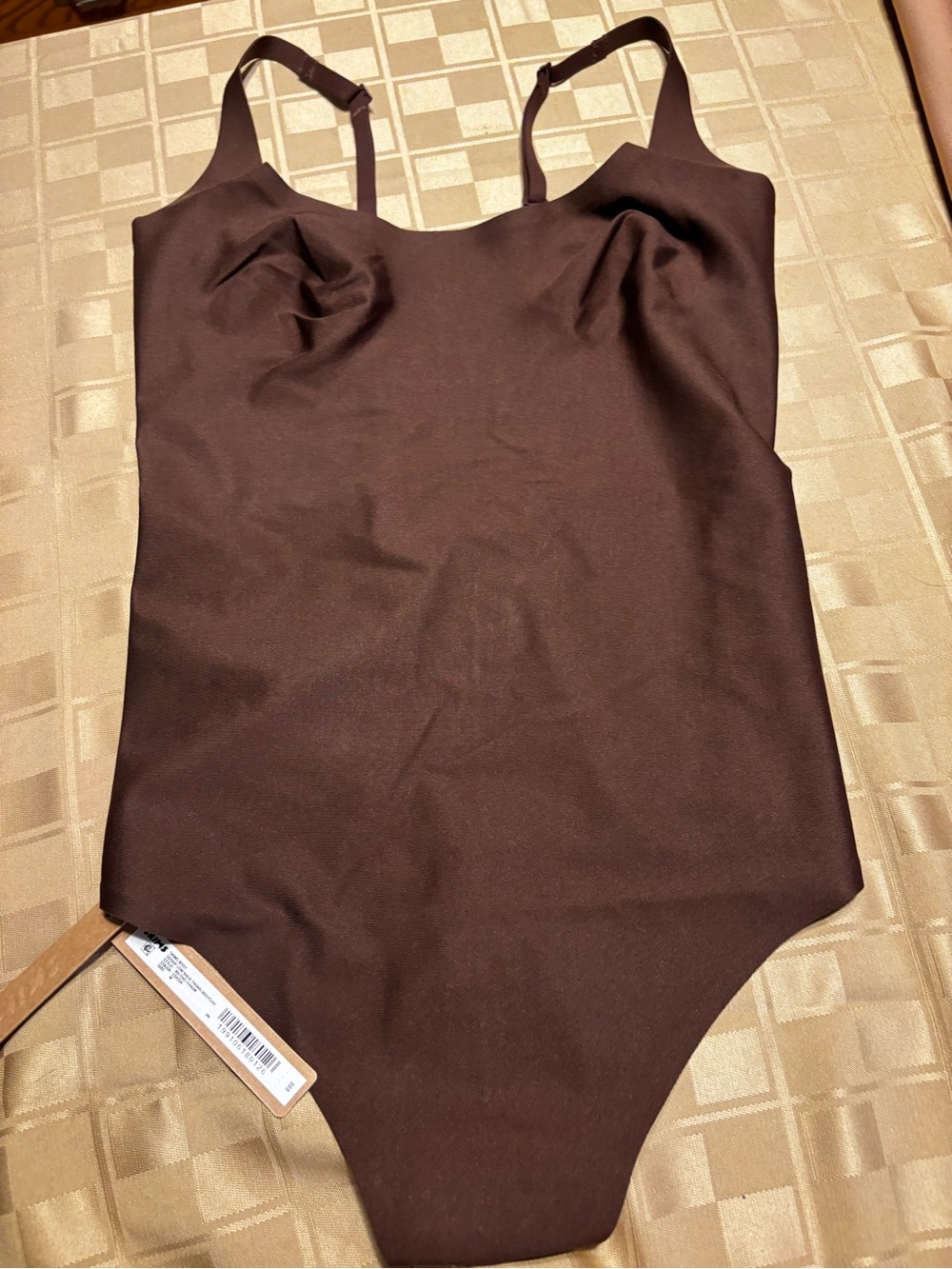 SKIMS shapewear bodysuit with adjustable racerback straps and Snap gusset Size M